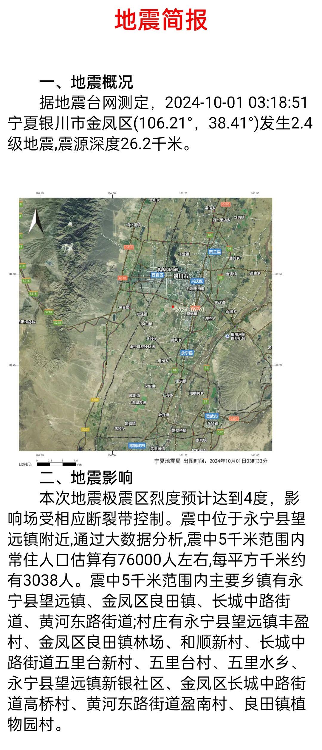 宁夏银川再次发生地震，深度解析地震影响与应对之道